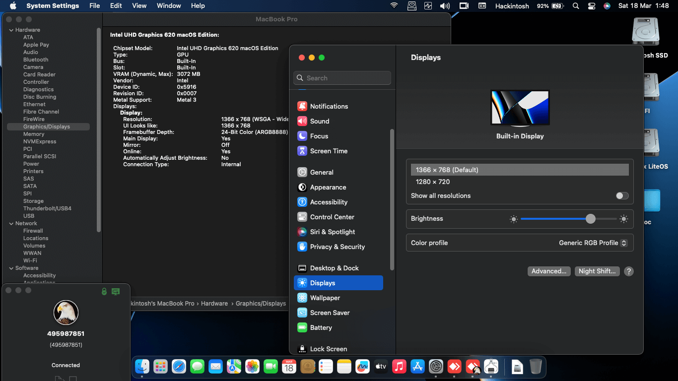 Lenovo Ideapad V330 14IKB 4th [KabyLake R   Intel UHD 620 + I2C]   OpenCore 6